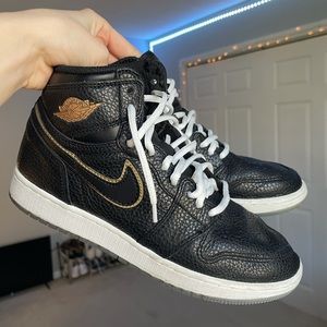 Black & Gold Air Jordan 1’s
